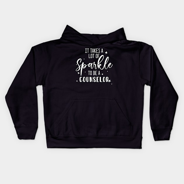 School Psychologist Masks Counselor Takes a Lot of Sparkle Kids Hoodie by FanaticTee